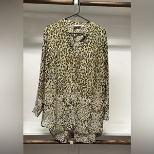 Animal print tunic! Belle by Kim Gravell size L. Never worn!